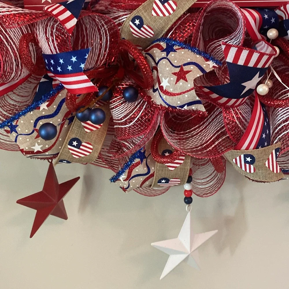 America, God shed his grace on thee! wreath